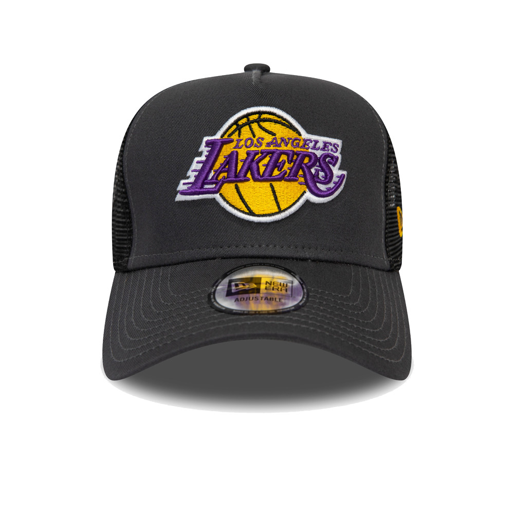 New Era NBA L A Lakers Dark Base Team 9FORTY A Frame Trucker Cap