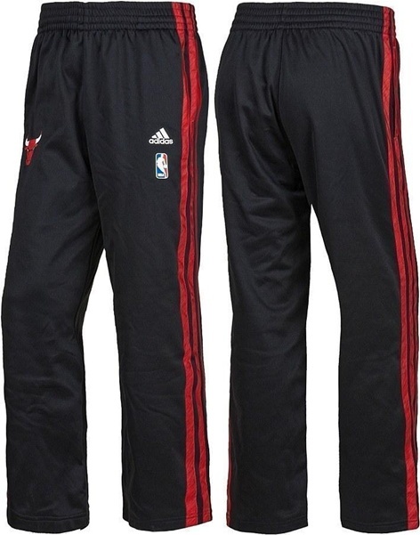 mucho Montón de sol Adidas Pantalón Chicago Bulls NBA (negro/rojo)