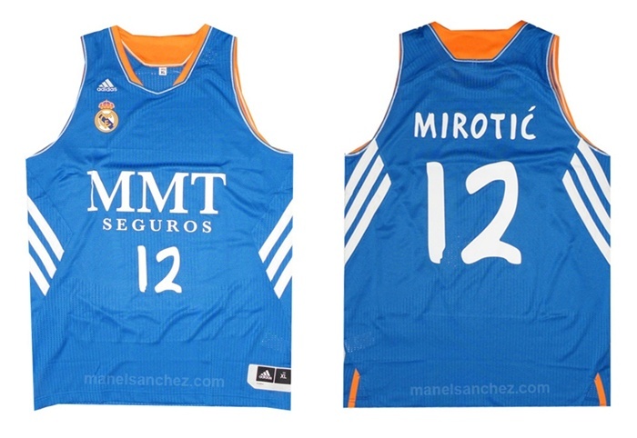 Camiseta Mirotic Real Madrid Basket 13/14 (azul/blanco)