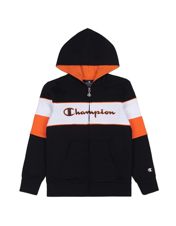 Champion Girls Legacy Hooded Full Zip Sweatshirt Navy