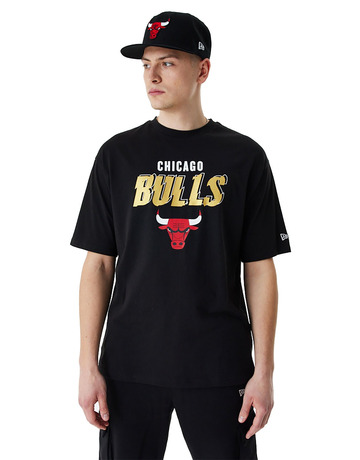 T-shirt New Era Chicago Bulls NBA Team Logo Mesh Oversized T-Shirt