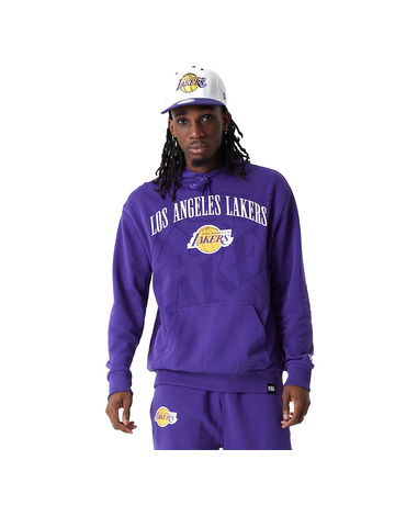 LA Lakers NBA Drip Logo White Pullover Hoodie