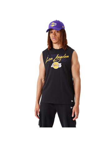 New Era NBA Coastal Heat Infill LA Lakers Men's T-Shirt - Light