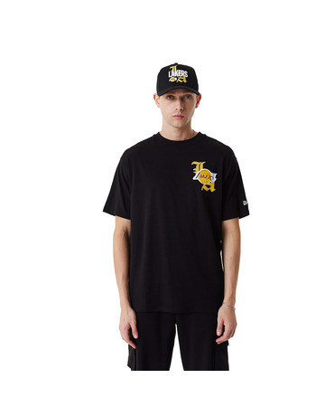 NBA Cut Sew LA Lakers Oversized T-Shirt D01_408