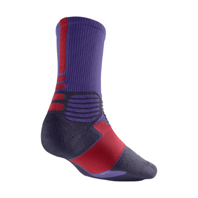 Calcetines Nike Hyper Elite Basket Crew (556/purple/rojo)