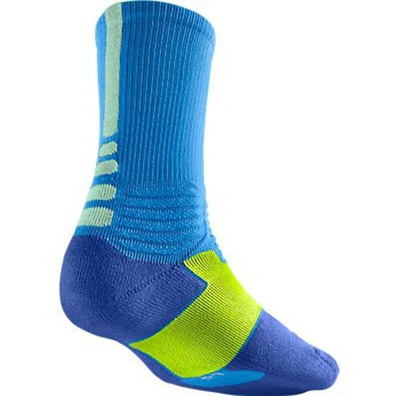 Calcetines Nike Hyper Elite Basket Crew (473/azul/lima/pistacho)