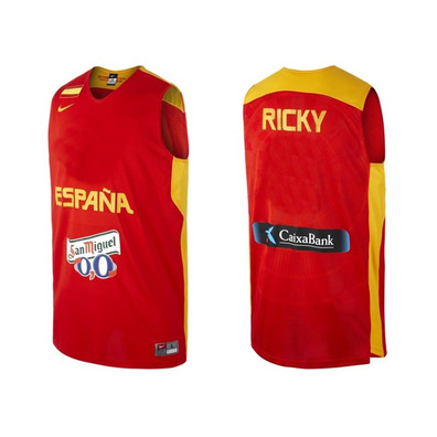 Camiseta Selección España Ricky Rubio #9# (600/rojo/amarillo)