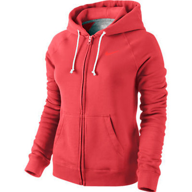 Nike Chaqueta Solid FZ Hoody Mujer (664/rojo)