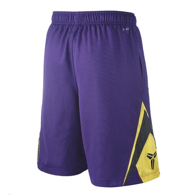 Kobe Short Knit Perforated Niño (547/purple/negro/amarillo)