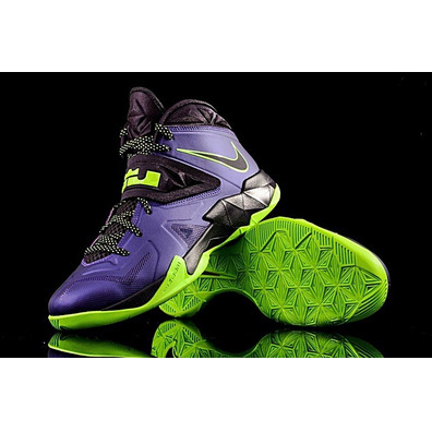 Lebron Zoom Soldier VII "Jocker" (500/court purpl/lima/negro)