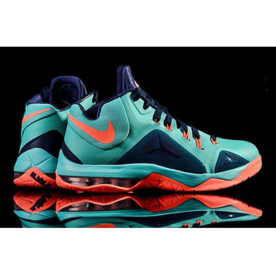 Lebron Ambassador VII "Sea Green" (484/turquesa/hot lava/navy)