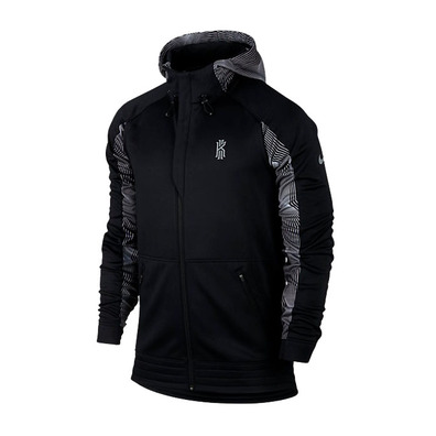 Kyrie Hyper Elite Full-Zip Men's Basketball Hoodie (010/negro/gris)