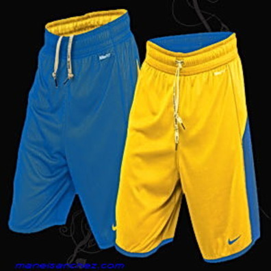 Nike Short Mens Reversible (royal/amarillo)