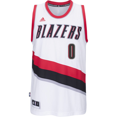 Adidas Camiseta Swingman Lillard Portland Trail Blazers (blanco)