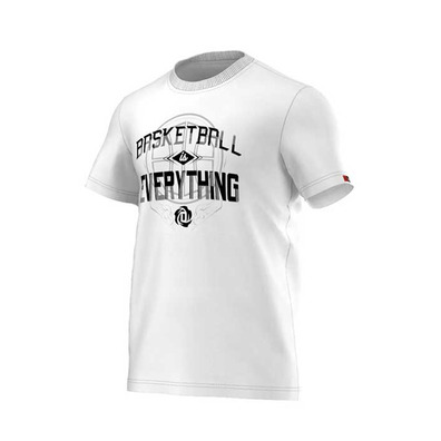 Adidas Camiseta D Rose Basketball Is Everything (blanco)