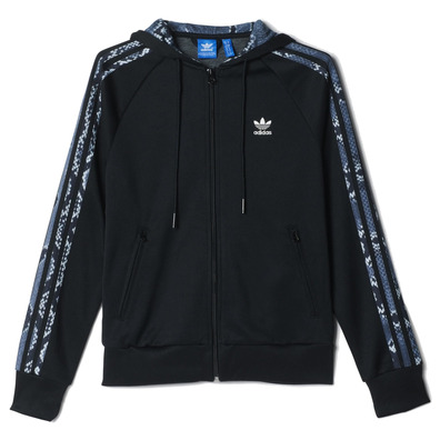 Adidas Originals Chaqueta Mujer Hooded Flock Snake (negro)