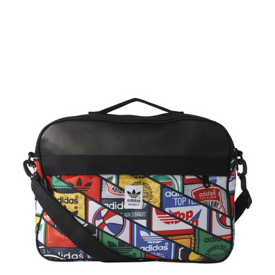 Adidas Originals Bolso Airliner Graphic Labels Tongue (negro/multicolor)