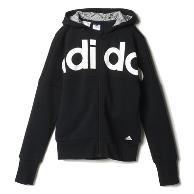 Adidas Chaqueta Capucha Junior  Wardrobe Fun (negro/blanco)