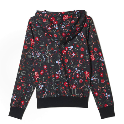 Adidas Originals Mujer Sudadera Trefoil Logo Flower Allover Print  (negro/multicolor)