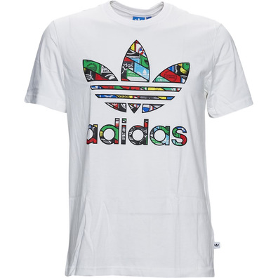 Adidas Originals Camiseta Trefoil Fill Labels (blanco)