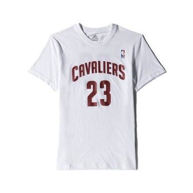 Adidas NBA Camiseta Gametime James Cavaliers (blanco/burdeos)