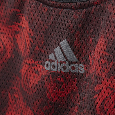 Adidas Camiseta Tirantes Dame Floral (negro/rojo)