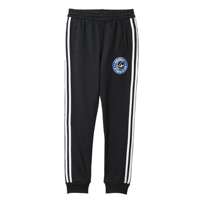 Adidas Originals Junior Basketball Pantalón (negro/blanco/azul)