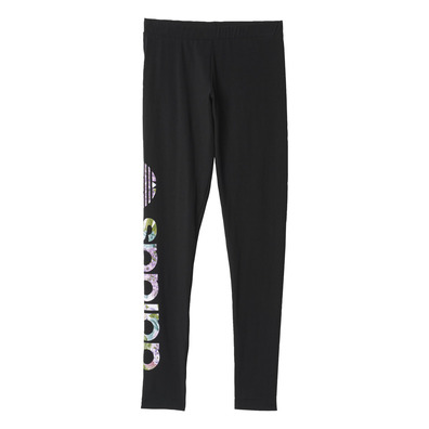 Adidas Originals Mujer Linear Leggings Floral (negro/multicolor)