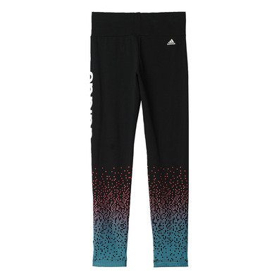 Adidas Junior G Mallas Wardrobe Fun Tight (negro/blanco/azul)