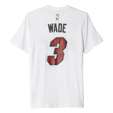 Adidas NBA Camiseta Game Time Miami Heat Wave Nº 3 (blanco)