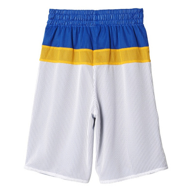 Adidas NBA Youth Winter Hoops Rev Short Golden State Warriors (azul/amarillo/blanco)