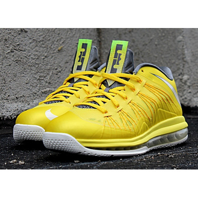 Nike Lebron X  Low "Sonic Yellow" (700/amarillo/blanco/gris)