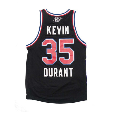 Camiseta Réplica Kevin Durant All Star West NYC 15 (negro/rojo/blanco)