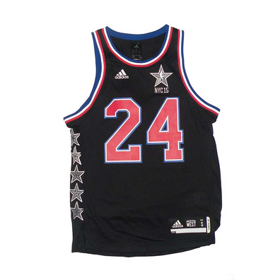 Camiseta Réplica Kobe Bryant All Star West NYC 15 (negro/rojo/blanco)