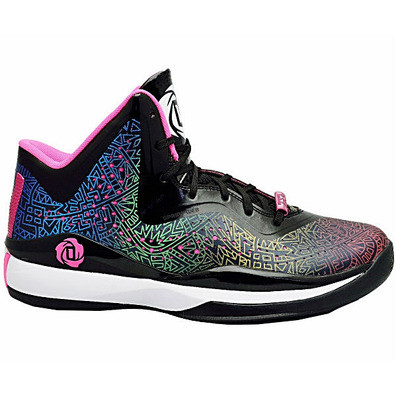 Adidas D-Rose 773 III "Flowers" (negro/fuxia/colors)