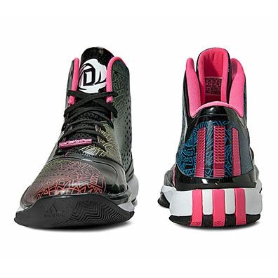 Adidas D-Rose 773 III "Flowers" (negro/fuxia/colors)