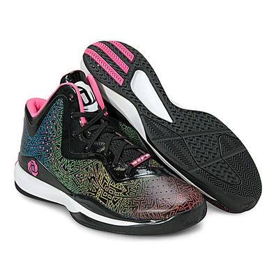 Adidas D-Rose 773 III "Flowers" (negro/fuxia/colors)