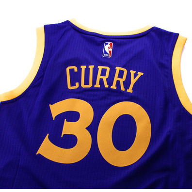 Camiseta Adidas NBA Swingman Stephen Stephen Curry #30#  Warriors (azul/amarillo)