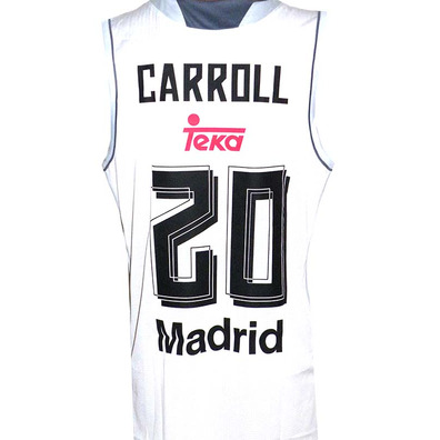 Camiseta Carroll #20# Real Madrid Basket 2015-2016 (blanco/gris)