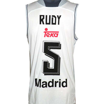 Camiseta Rudy #5# Real Madrid Basket 2015-2016 (blanco/gris)