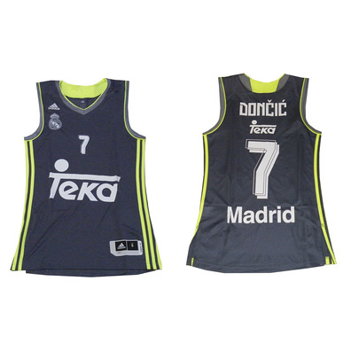 Camiseta Luka Doncic #7# Real Madrid Basket 2015-2016 (gris/volt)