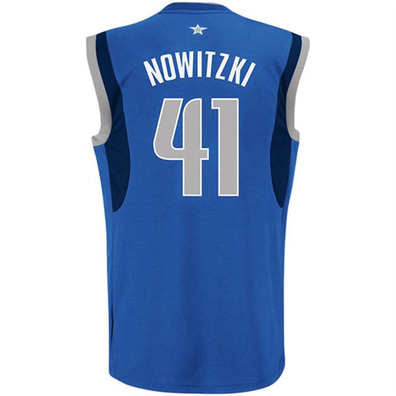 Adidas Camiseta Réplica Dirt Nowitzki Dallas Mavericks (azul)