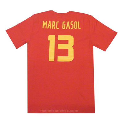 Camiseta Cubre Marc Gasol #13# España (602/rojo/amarillo)