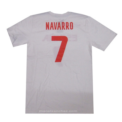 Camiseta Cubre Navarro #7# España (101/blanco/rojo)