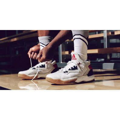 Adidas D Lillard 2 "Chacho Rip City" (blanco/negro/rojo/camel)