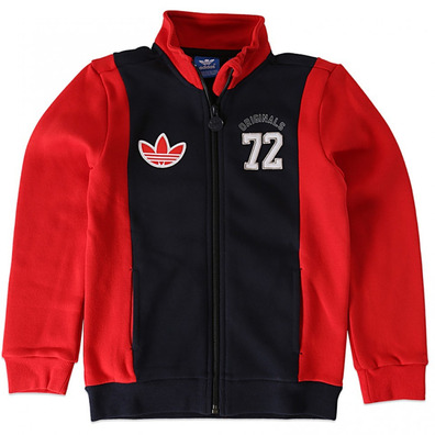 Adidas Original Chaqueta Niño TD TrackTop (marino/rojo)