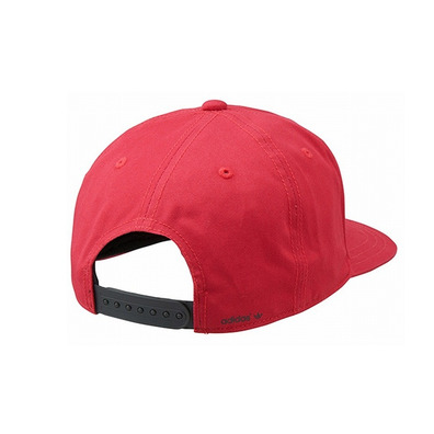 Adidas Gorra Adicolor Trefoil Flat (rojo/negro)