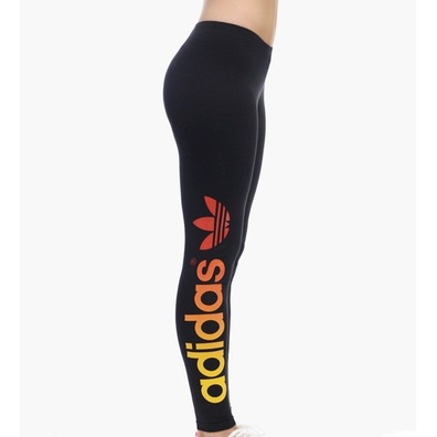 Adidas Leggins Country (negro/rojo/amarillo)