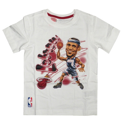 Adidas NBA Camiseta Niño GFX Air Brush Lebron (blanco)