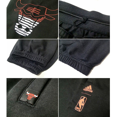 Adidas NBA Pantalón Fan Winter Chicago Bulls (negro)